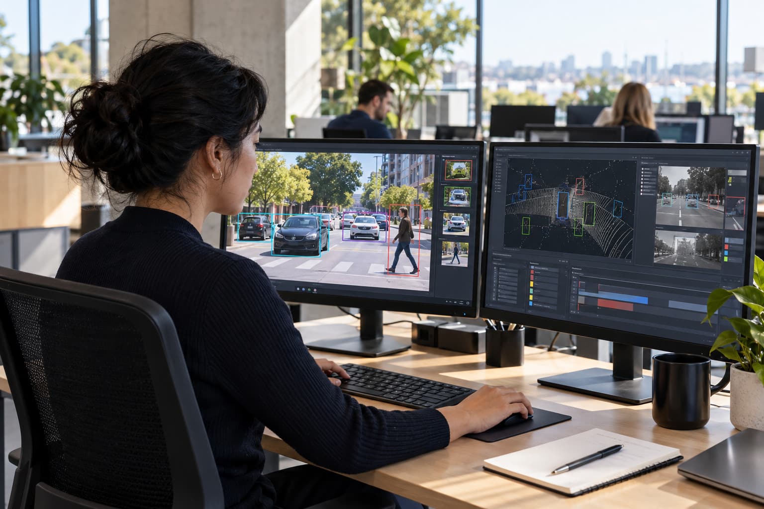 An AI data operations specialist evaluating model output