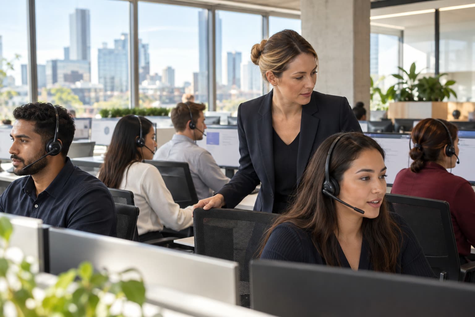 A customer experience team on an Australian operations floor